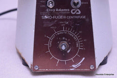 CLAY ADAMS SERO-FUGE II CENTRIFUGE WITH NO ROTOR