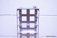 STAINLESS STEEL LAB CRYO STORAGE FREEZER RACK CRYOGENIC 5 ½ x 5 ¾ x26 ½