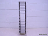 STAINLESS STEEL LABORATORY CRYO STORAGE FREEZER RACK CRYOGENIC 5 ¾ x 5 ¾ x 26 ½