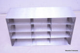 STAINLESS STEEL LABORATORY CRYO STORAGE FREEZER RACK CRYOGENIC 16½ x 5½ x 9½