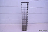 STAINLESS STEEL LABORATORY CRYO STORAGE FREEZER RACK CRYOGENIC 5 ⅝ x 5 ¾ x 28 ½