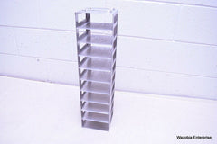 STAINLESS STEEL LABORATORY CRYO STORAGE FREEZER RACK CRYOGENIC 5½ x 5½ x 22⅛