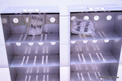LOT OF 2 STAINLESS STEEL LAB CRYO STORAGE FREEZER RACK CRYOGENIC 9¼ X 5 x 22