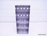 STAINLESS STEEL LABORATORY CRYO STORAGE FREEZER RACK CRYOGENIC 9 X 5½ x 22¼