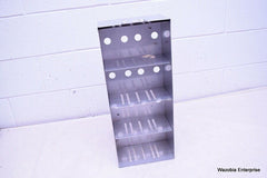 STAINLESS STEEL LABORATORY CRYO STORAGE FREEZER RACK CRYOGENIC 9 X 5½ x 22¼