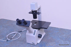NIKON TMS INVERTED TISSUE CULTURE MICROSCOPE 20X 10X 4 X OBJECTIVES
