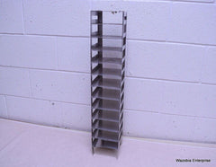 STAINLESS STEEL LABORATORY CRYO STORAGE FREEZER RACK CRYOGENIC 5⅝ x 5⅝ x 28½