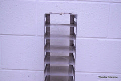 STAINLESS STEEL LABORATORY CRYO STORAGE FREEZER RACK CRYOGENIC 5⅝ x 5⅝ x 28½