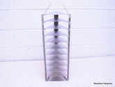 STAINLESS STEEL LABORATORY CRYO STORAGE FREEZER RACK CRYOGENIC 8¼ x 9¼ x 23¼