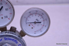 FISHER SCIENTIFIC COMPANY REGULATOR AND PRESSURE GAUGE