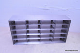 STAINLESS STEEL LABORATORY CRYO STORAGE FREEZER RACK CRYOGENIC 22 x 5 ½ x 9 ½