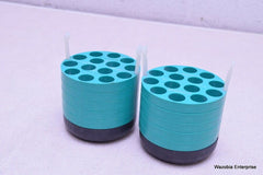 LOT OF 2 BECKMAN CENTRIFUGE ROTOR BUCKETS ADAPTERS 349949