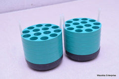 LOT OF 2 BECKMAN CENTRIFUGE ROTOR BUCKETS ADAPTERS 349949