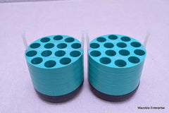 LOT OF 2 BECKMAN CENTRIFUGE ROTOR BUCKETS ADAPTERS 349949