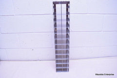 STAINLESS STEEL LABORATORY CRYO STORAGE FREEZER RACK CRYOGENIC 5 ¾x5 ½x28 ¼