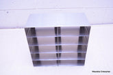 STAINLESS STEEL LABORATORY CRYO STORAGE FREEZER RACK CRYOGENIC 12 ⅜ x 6x 11½