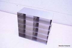 STAINLESS STEEL LABORATORY CRYO STORAGE FREEZER RACK CRYOGENIC 12 ⅜ x 6x 11½