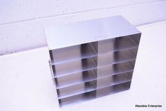 STAINLESS STEEL LABORATORY CRYO STORAGE FREEZER RACK CRYOGENIC 12 ⅜ x 6x 11½