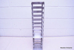 STAINLESS STEEL LABORATORY CRYO STORAGE FREEZER RACK CRYOGENIC 5½ x 5½ x 26¼