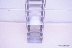 STAINLESS STEEL LABORATORY CRYO STORAGE FREEZER RACK CRYOGENIC 5½ x 5½ x 26¼