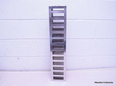 STAINLESS STEEL LABORATORY CRYO STORAGE FREEZER RACK CRYOGENIC 5½ x 5½ x 28¼