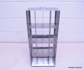 STAINLESS STEEL LABORATORY CRYO STORAGE FREEZER RACK CRYOGENIC 9⅝ X 5⅜ x 22