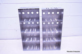 LOT OF 2 STAINLESS STEEL LAB CRYO STORAGE FREEZER RACK CRYOGENIC 9 X 5 ½ x 22¼