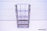 STAINLESS STEEL LABORATORY CRYO STORAGE FREEZER RACK CRYOGENIC 10⅞ X 5½ x 22⅛
