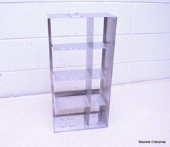 STAINLESS STEEL LABORATORY CRYO STORAGE FREEZER RACK CRYOGENIC 11 X 5½ x 22¼