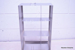 STAINLESS STEEL LABORATORY CRYO STORAGE FREEZER RACK CRYOGENIC 11 X 5½ x 22¼