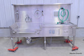 MORTECH MANUFACTURING AUTOPSY STATION LEFT SINK 1036-7 WITH INSINKERATOR SS50-26