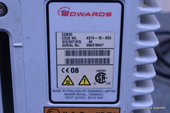 EDWARDS E2M30 30 ROTARY VANE HIGH VACUUM PUMP EMF20 OIL MIST FILTER