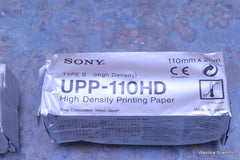 2 SONY UPP-110HD TYPE II HIGH DENSITY PRINTING PAPER 110 MMX 20 MM