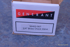 GENERANT 56402-067 ¾” BRASS CHECK VALVE