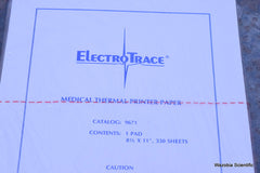 ELECTROTRACE MEDICAL THERMAL PRINTER PAPER CATALOG 9671 8.5" X 11"