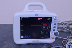 GE DASH 3000 PATIENT MONITOR WITH LEADS SPO2 ECG