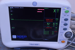 GE DASH 3000 PATIENT MONITOR WITH LEADS SPO2 ECG