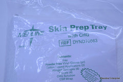 MEDLINE SKIN PREP TRAY WITH CHG