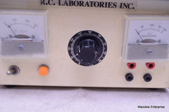 R.C LABORATORIES INC ELECTROPHORESIS POWER SUPPLY MODEL 3-2