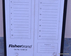 2 FISHER BRAND CARDBOARD MICROSCOPE SLIDE STORAGE TRAYS CAT.NO 12-587-10