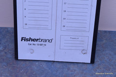 2 FISHER BRAND CARDBOARD MICROSCOPE SLIDE STORAGE TRAYS CAT.NO 12-587-10