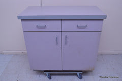 DENTAL MEDICAL LABORATORY WOODEN CABINET 37.5”X18”X36.5