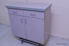 DENTAL MEDICAL LABORATORY WOODEN CABINET 37.5”X18”X36.5