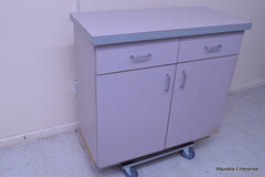 DENTAL MEDICAL LABORATORY WOODEN CABINET 37.5”X18”X36.5