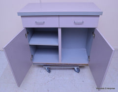 DENTAL MEDICAL LABORATORY WOODEN CABINET 37.5”X18”X36.5