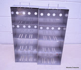 2 STAINLESS STEEL LABORATORY CRYO STORAGE FREEZER RACK