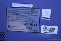 BD FACSCANTO II FLOW CYTOMETER 338962 WITH FLUIDICS CART