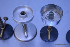 LOT OF 5 BUNSEN BURNER 5U NATURAL GAS WITH RECYCLE WAX CUP, BUFFALO & MISC