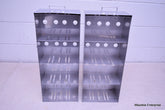 2 STAINLESS STEEL LABORATORY CRYO STORAGE FREEZER RACK