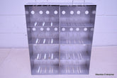2 STAINLESS STEEL LABORATORY CRYO STORAGE FREEZER RACK